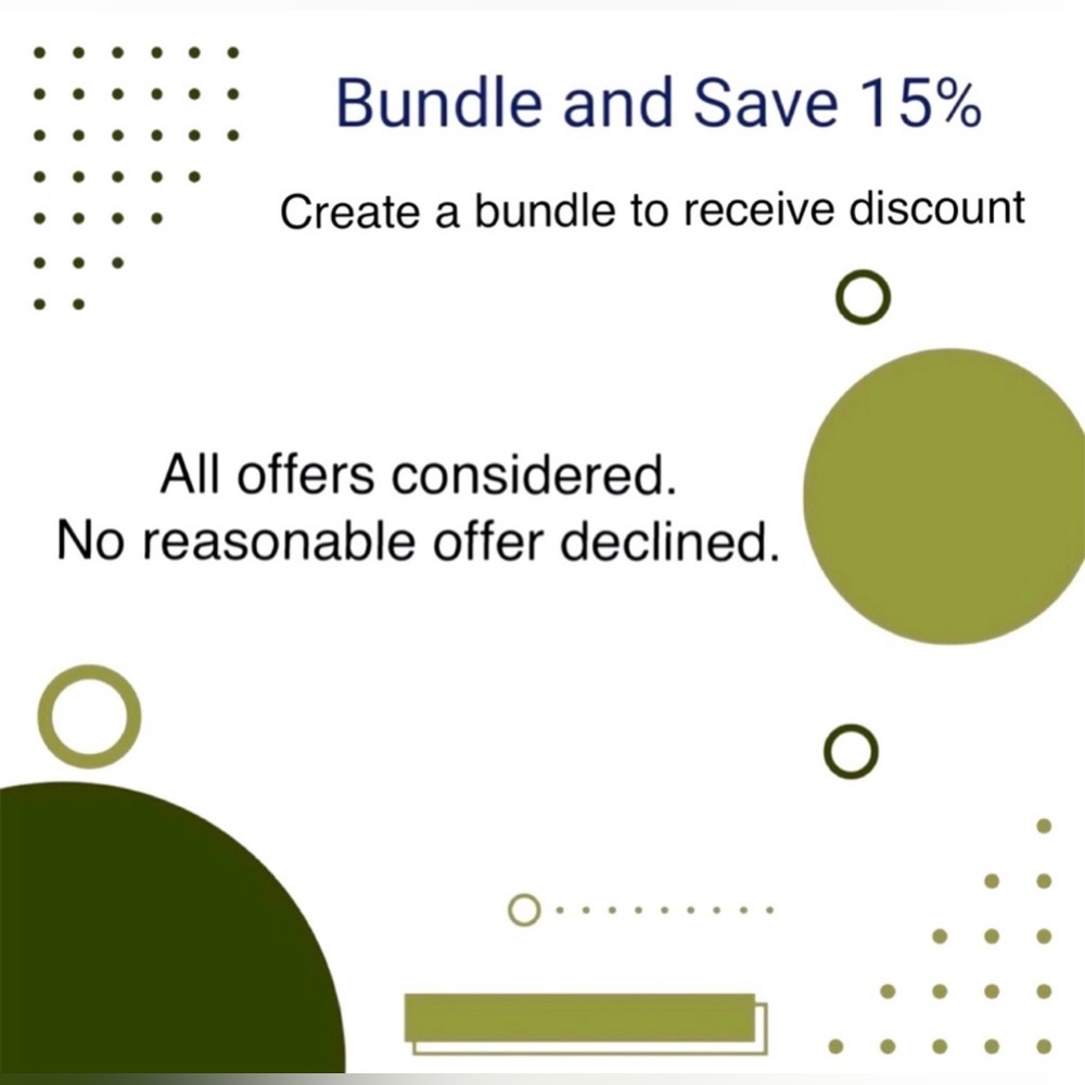 Create a Bundle, send me the offer and save 15%